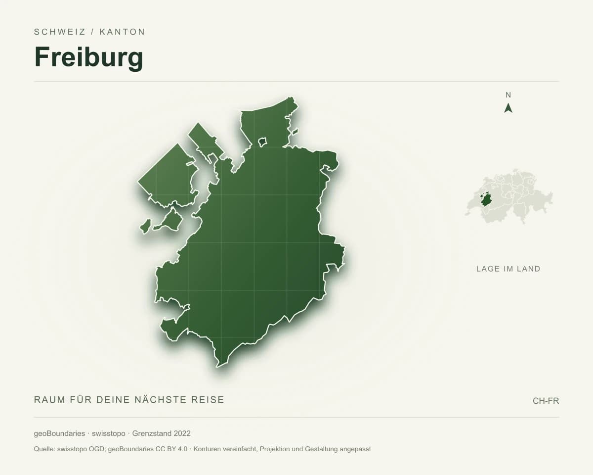 Reliefkarte von Freiburg