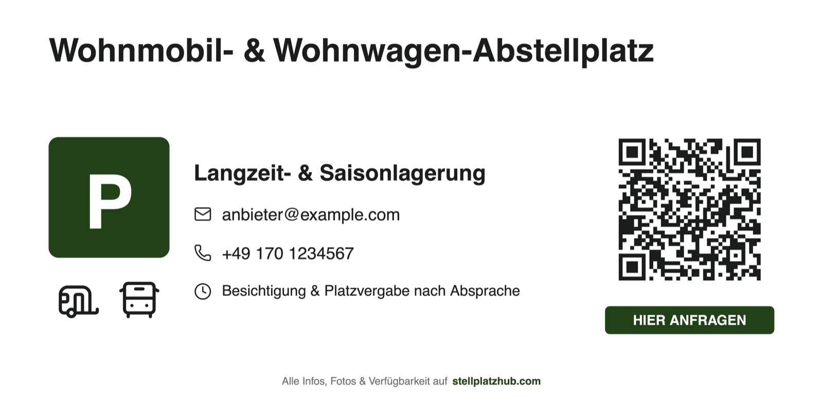 Neu: Druckfertiger Werbe-Banner mit QR-Code für dein Inserat
